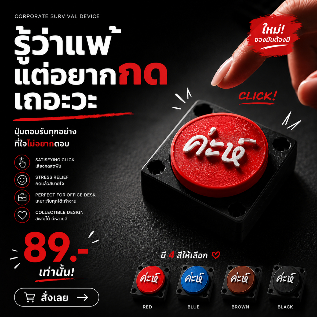 Clicker Toy ค่ะห์ ไอเท็มระบายอารมณ์สำหรับพนักงานออฟฟิต