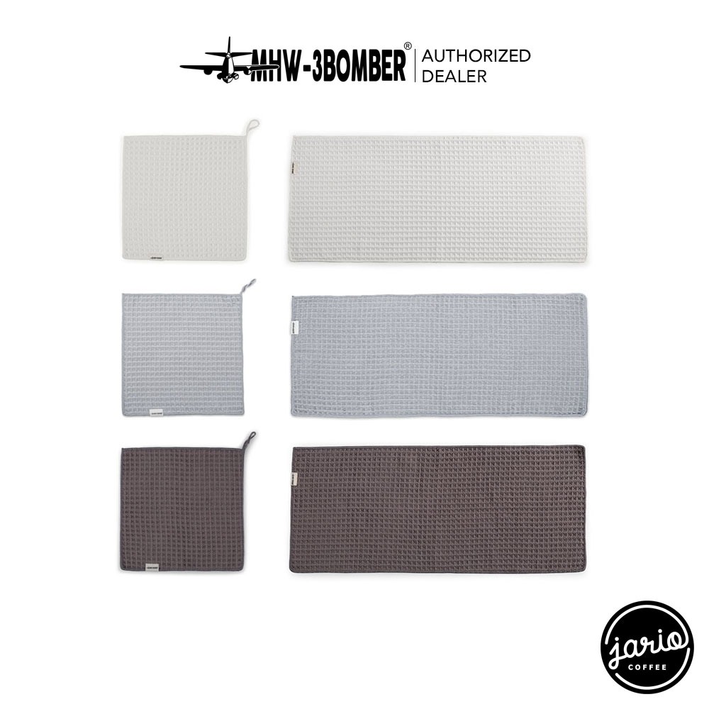 JARIO x MHW-3BOMBER Waffle Towels ผ้าทำความสะอาดอุปกรณ์กาแฟ ผ้าทำความสะอาดบาร์กาแฟ