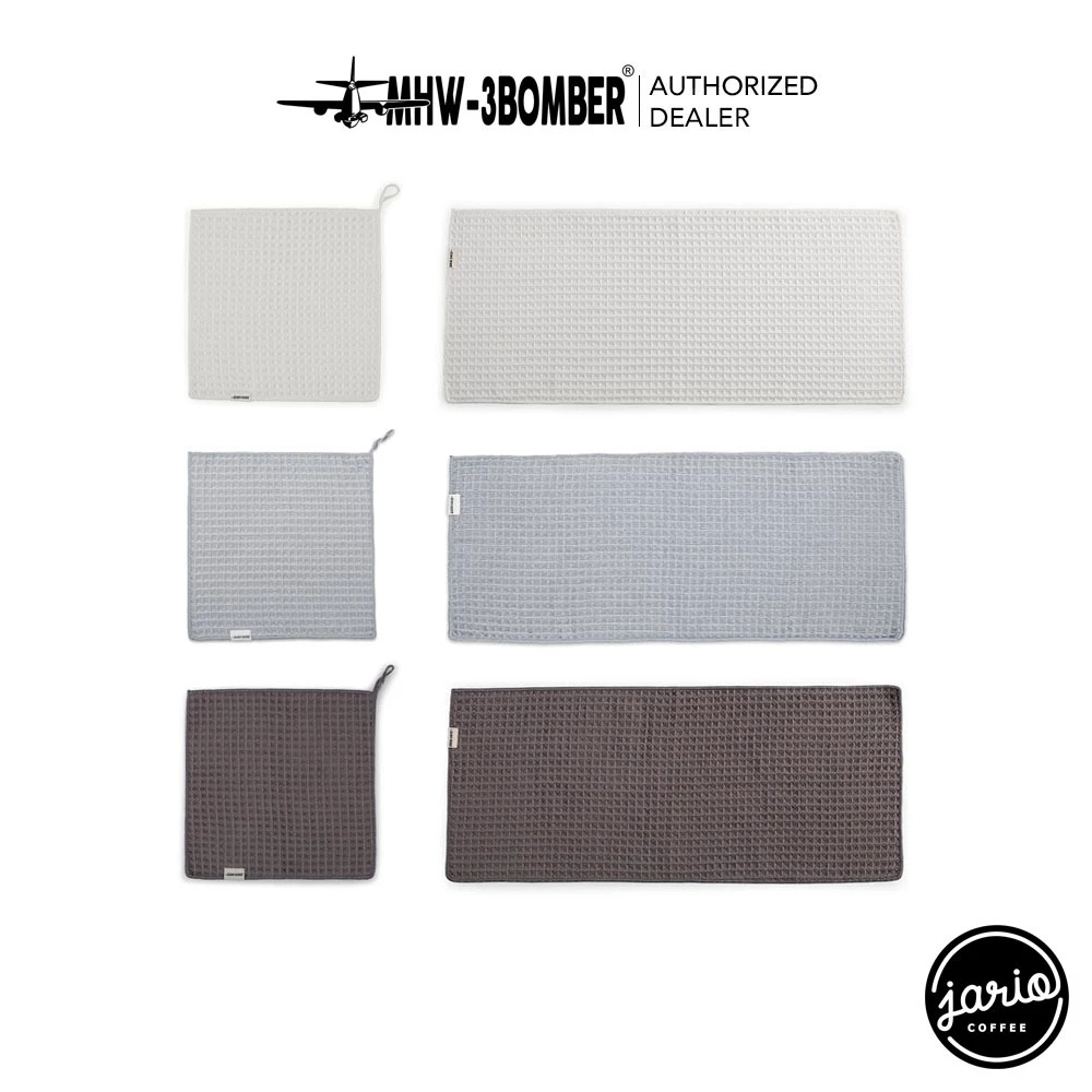 JARIO x MHW-3BOMBER Waffle Towels ผ้าทำความสะอาดอุปกรณ์กาแฟ ผ้าทำความสะอาดบาร์กาแฟ