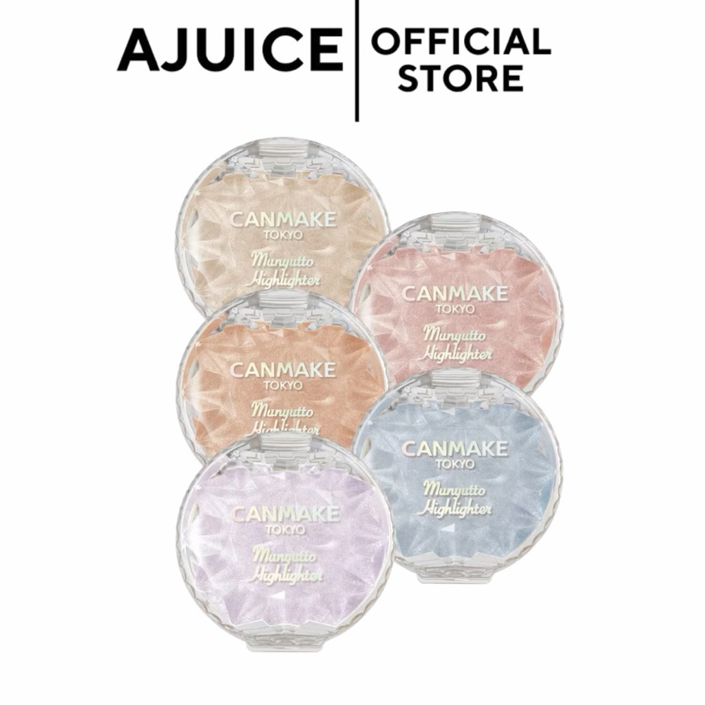 05เข้าเพิ่ม หิ้วเองจากญี่ปุ่น ครบสี💚🇯🇵 ไฮไลท์แคนเมค Canmake Munyutto Highlighter 3.8 g ไฮไลท์ ฉ่ำวาว