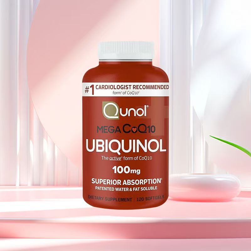 Qunol Mega CoQ10 Ubiquinol โคเอ็นไซ คิวเท็น 100 mg 120 Softgels