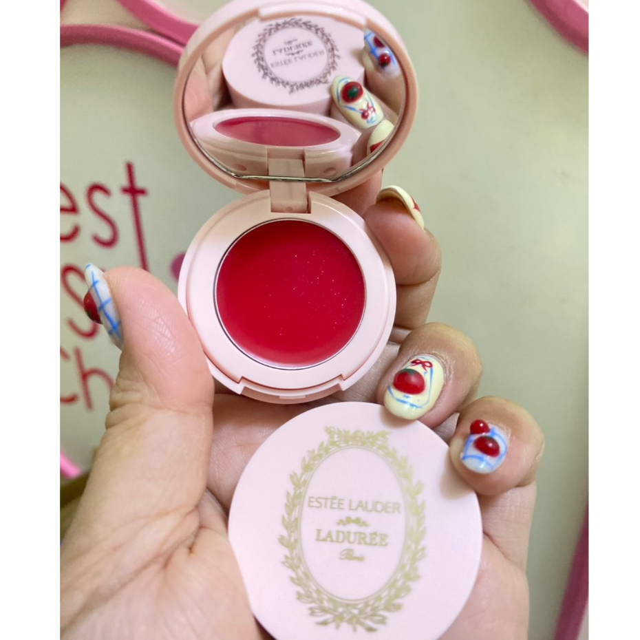ลิปบาล์ม ตลับ ET x Ladurée รุ่นลิมิเต็ด สี 004 Caring Crystal ขนาดพกพา