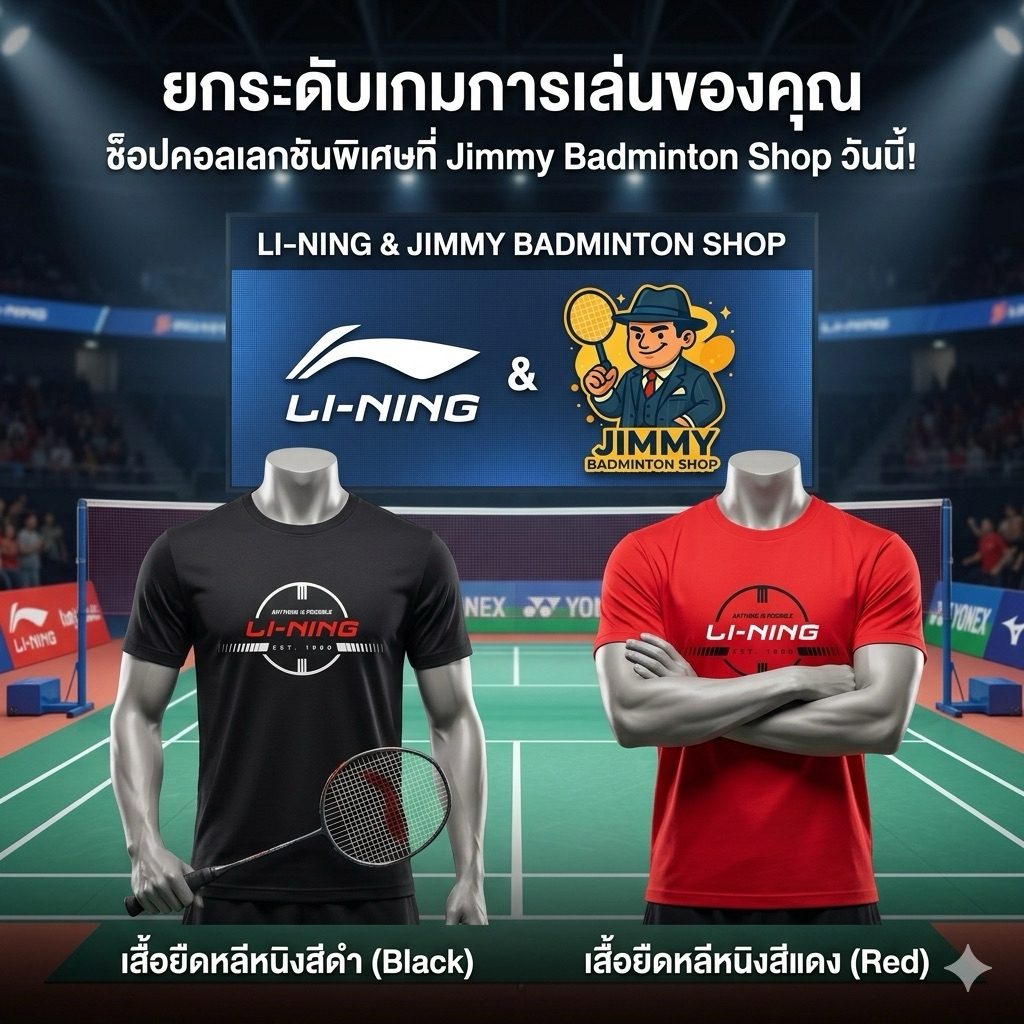 Li-ning เสื้อแบดมินตัน รุ่นATSSD03 ส่งตรงจาก Lining thailand💯💯