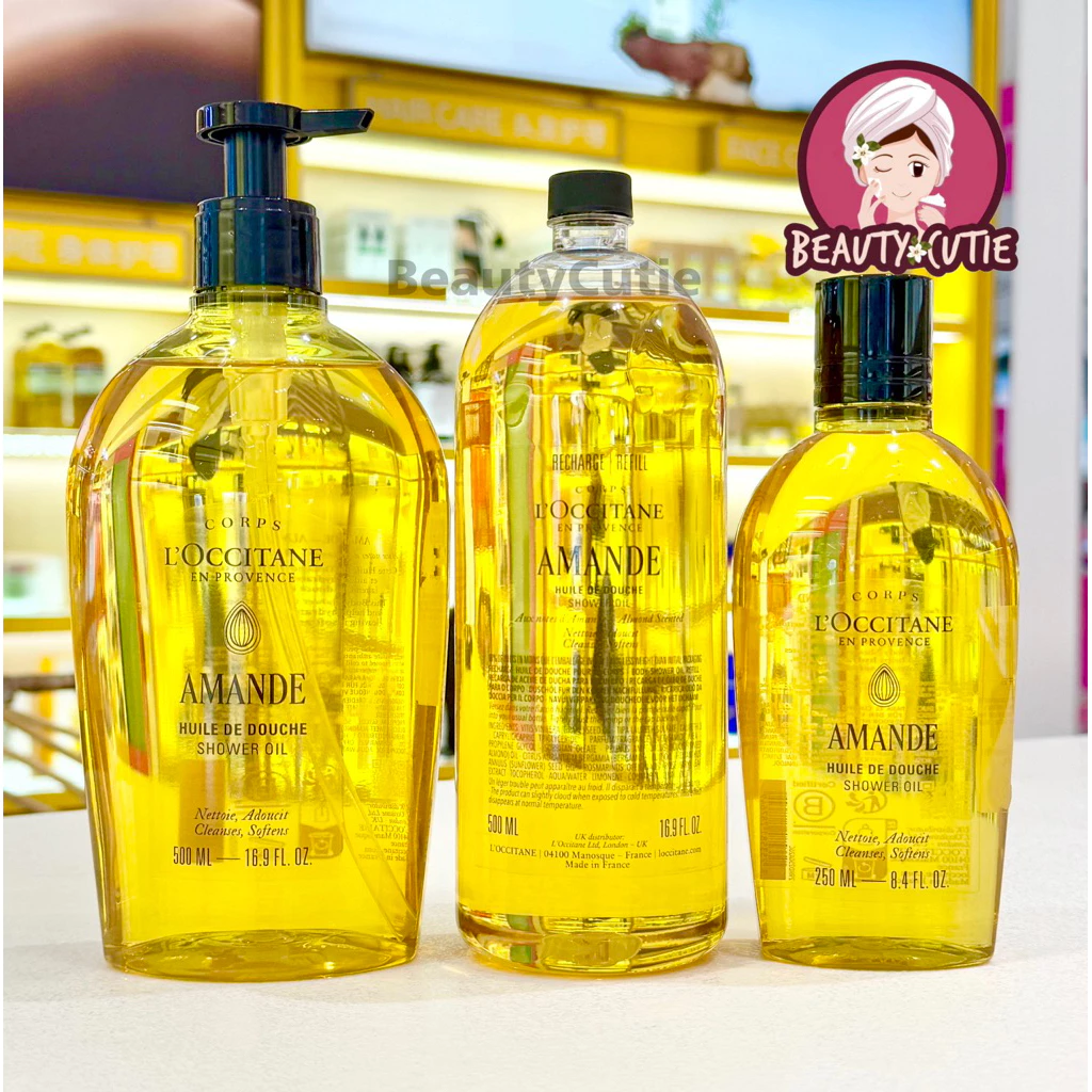 🌟ออยอาบน้ำ Almond Shower Oil 500 ml ผลิตปี 2025🌟ป้ายคิง/ ป้ายห้าง แท้💯 จากช็อป