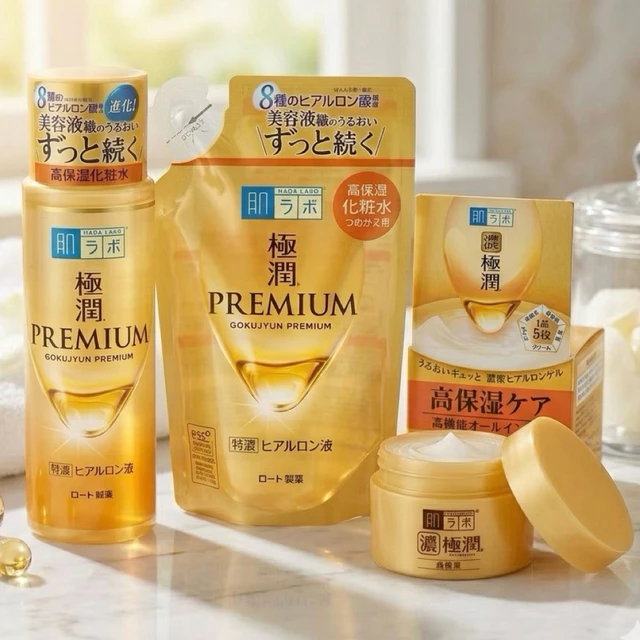 น้ำตบ สูตรใส HADA LABO Premium Lotion  140mL/รีฟิว/ครีม
