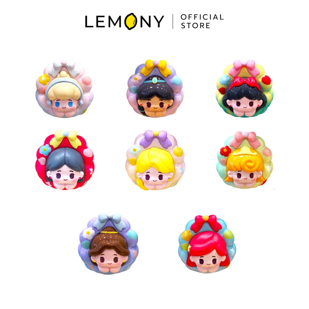 LEMONY กล่องจุ่มเจ้าหญิงดิสนีย์ (2 ชิ้น) ซีรีส์ Floral Wreath Disney Collection