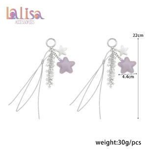 พวงกุญแจดาวพาสเทลห้อยกระเป๋า สไตล์เกาหลี alloy keychain YH1890