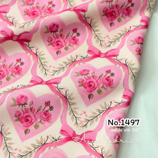Aom Fabrics 🌷ผ้าไหมอิตาลี่เกรดA 120 แกรม รหัส 1336 , 1492-1497 หน้ากว้าง 58 นิ้ว เนื้อนุ่มลื่น ไม่บาง ลายสวยมากก