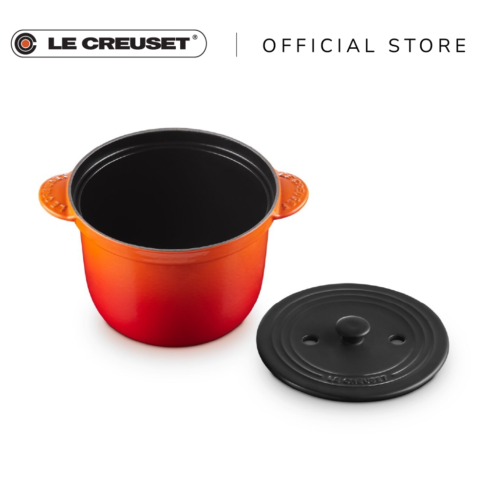 หม้อหุงข้าวเหล็กหล่อ+inner lid ขนาด 20cm Rice Pot + Stoneware Inner Lid 20cm