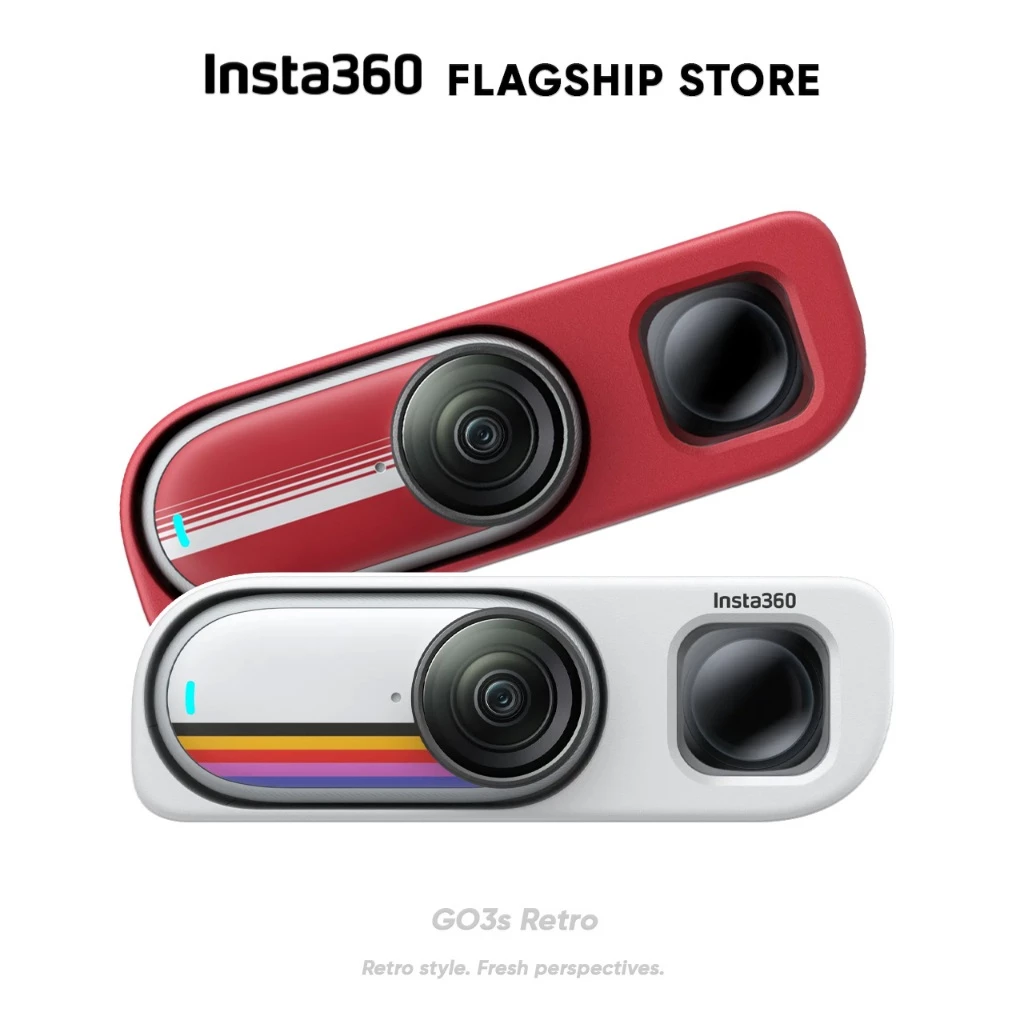 Insta360 GO3S Retro style กล้องแอคชั่น รองรับ วิดีโอ 4K เหมาะถ่ายมุม FOV Tiny Action Pocket Camera thumbnail 3