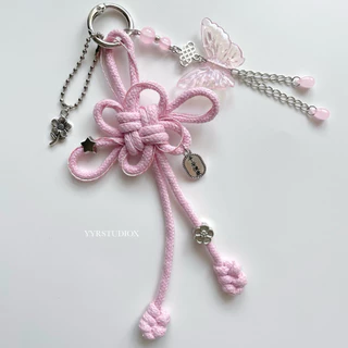 YYRSTUDIOX -Knot charms พวงกุญแจเชือกถัก ปมแห่งความโชคดี🧵