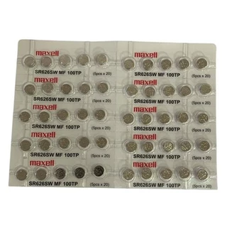 ถ่านกระดุม Maxell SR621SW , SR626SW แบบหลุม แบ่งขาย 30เม็ด,50เม็ด,100เม็ด