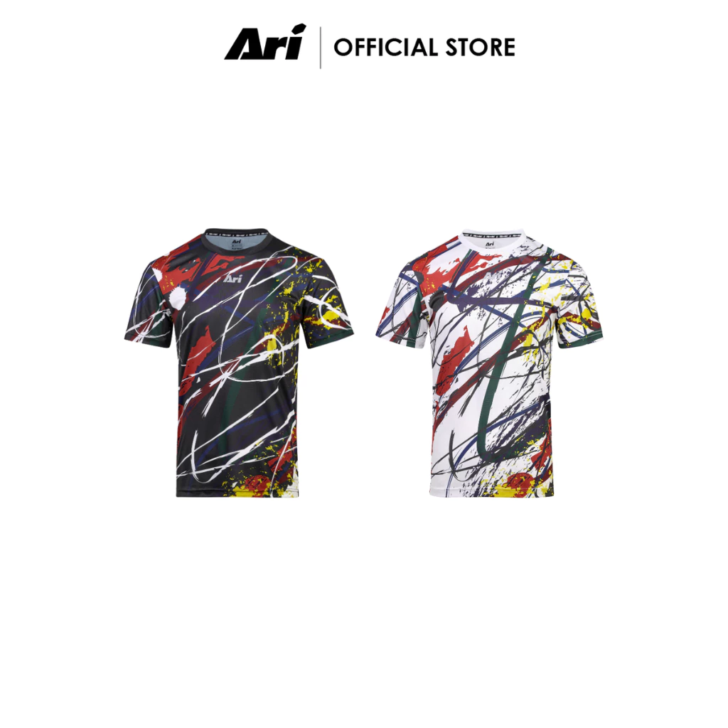ARI ADEPT UNITY SPLASH GRAPHIC RUNNING TEE - เสื้อวิ่ง อาริ