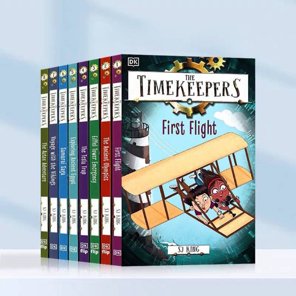 ⭐️พร้อมส่ง⭐️ The Timekeepers ชุด 8 เล่ม หนังสือวรรณกรรมเด็กภาษาอังกฤษ แฟนตาซีผจญภัยทะลุมิติเวลา หนังสือเด็กอายุ 7-10 ขวบ