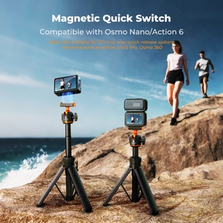 K&F CONCEPT MS64 Quick-Release Tripod ขาตั้งกล้อง ไม้เซลฟี่ for DJI Osmo Action 6/NANO