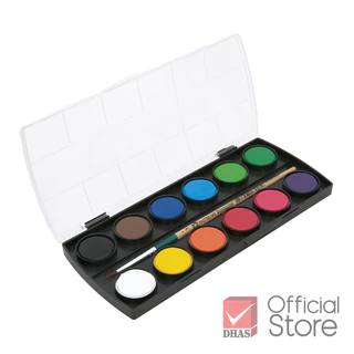 Master Art สีทาหน้าผิวหน้าและร่างกาย 12 สี สำหรับเด็กเล็ก 3 ขวบขึ้นไป
