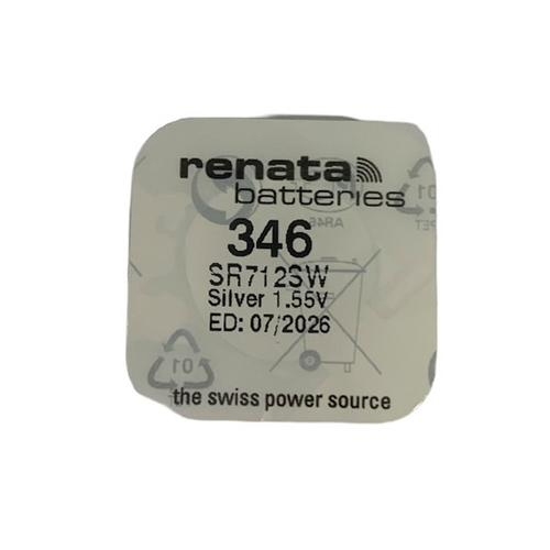 Renata ถ่านกระดุม 346 / SR712SW  แบ่งจำหน่าย 1เม็ด,5เม็ด