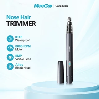 MeeGoo ที่ตัดขนจมูกผู้ชาย มองเห็น 500W HD WiFi แอป JesHome กันน้ำ IPX5 8000รอบ เงียบไม่ดึงขน พกพา