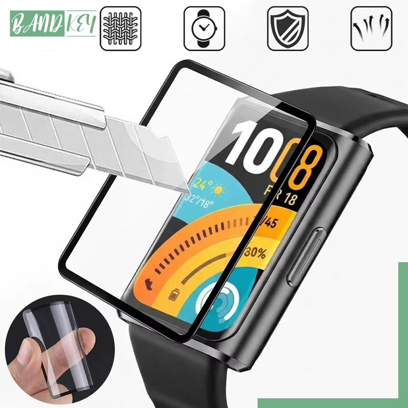 ฟิล์มนุ่ม/กระจกนิรภัย 9D สำหรับ for Huawei Band 11 11 Pro 10 9 8 ป้องกันหน้าจอสำหรับ Smartwatch Huawei Band 10 9 8 NFC