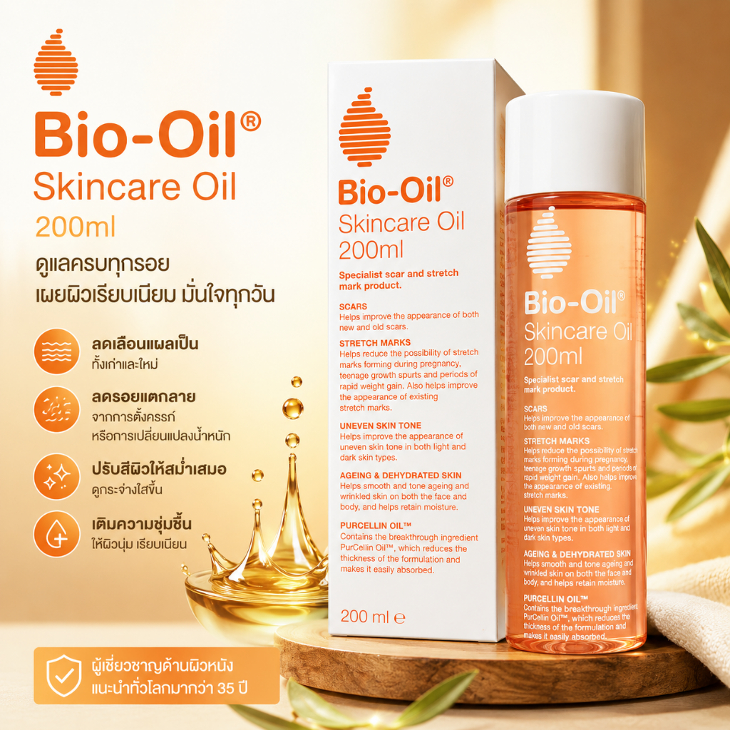 Bio-Oil 200ml ไบโอออย200ml exp[2026]แท้100%
