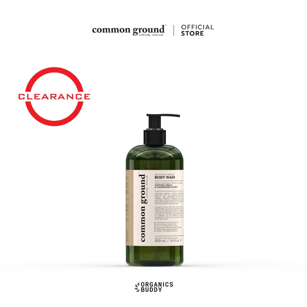 [Clearance/สินค้าตกค้างสต็อกจำนวนจำกัด] Common Ground Body Wash - Tahitian Vanilla & Caramelized Coc
