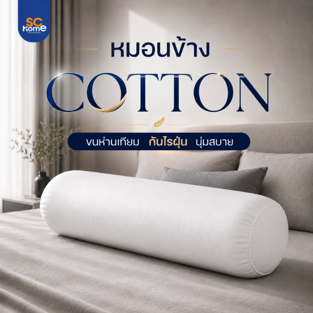 หมอนข้างขนห่านเทียม Good Dream สินค้าเกรดพรีเมี่ยม