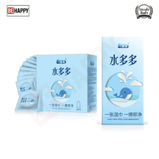 ถุงยางอนามัย Personage รุ่น วาฬคลั่ง Lot Of Water ขนาด 52 บางเฉียบ 0.01 สูตรเพิ่มไฮยาลูโรนิก