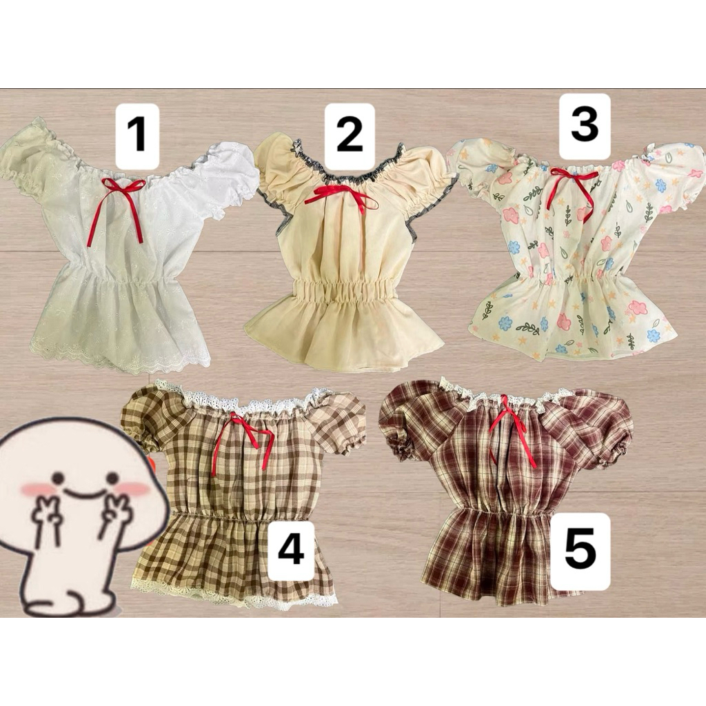 พร้อมส่งเสื้อแขนตุ๊กตาS-M