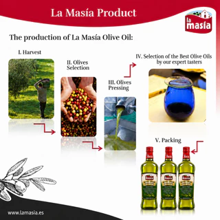 LAMASIA Extra Virgin Olive Oil 500-1000ML สกัดเย็นผ่านอ.ย.ไทย รสนุ่มนวล หอมอร่อยทานง่าย EXP.2028
