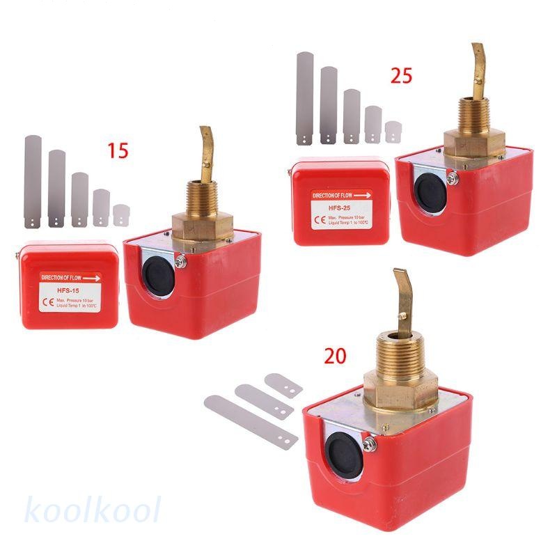 Flow Switch สวิทซ์ใบพาย โฟลว์สวิทช์ หัวเกลียวทองเหลือง สแตนเลส HFS-15 HFS-20 HFS-25