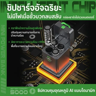 【แบตเตอรี่แบบเปลี่ยนได้】SUNESY พาวเวอร์แบงค์ 20000mAh 66W พกพา ของแท้ power bank ดิจิตอล สองแบตเตอรี่