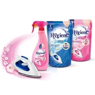 [แพ็ค 3 ถุง] Hygiene ไฮยีน ผลิตภัณฑ์รีดผ้าเรียบ 450-500 มล. ไฮยีนน้ำยาอัดกลีบ รีฟิล 500มล.