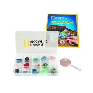 NATIONAL GEOGRAPHIC ROCK AND MINERAL STARTER COLLECTION ชุดสะสมหินและแร่ เรียนรู้วิทยาศาสตร์สำหรับเด็ก