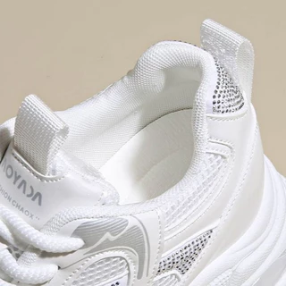 Myshoes รุ่น G30 รองเท้าผ้าใบสไตล์แฟชั่นเกาหลี ดีไซน์สวย รองเท้าแฟชั่น รองเท้าผู้หญิง เสริมส้น 10 CM.