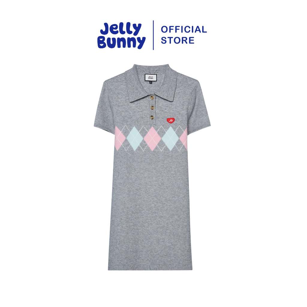 JELLY BUNNY เดรสโปโลแขนสั้น รุ่น B26SGWA054 GREY