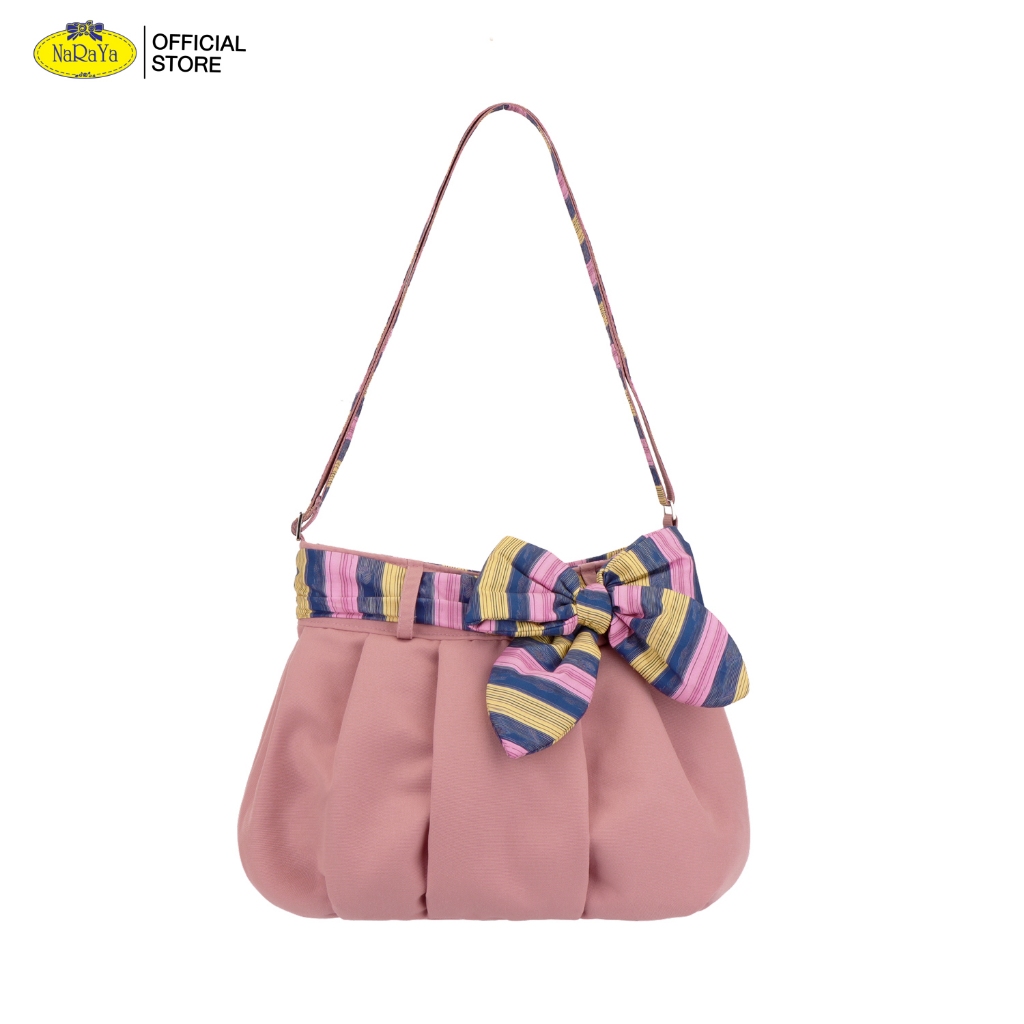 NaRaYa Ruched Shoulder Bag กระเป๋าสะพายไหล่แบบจีบพับ  NCCP-16
