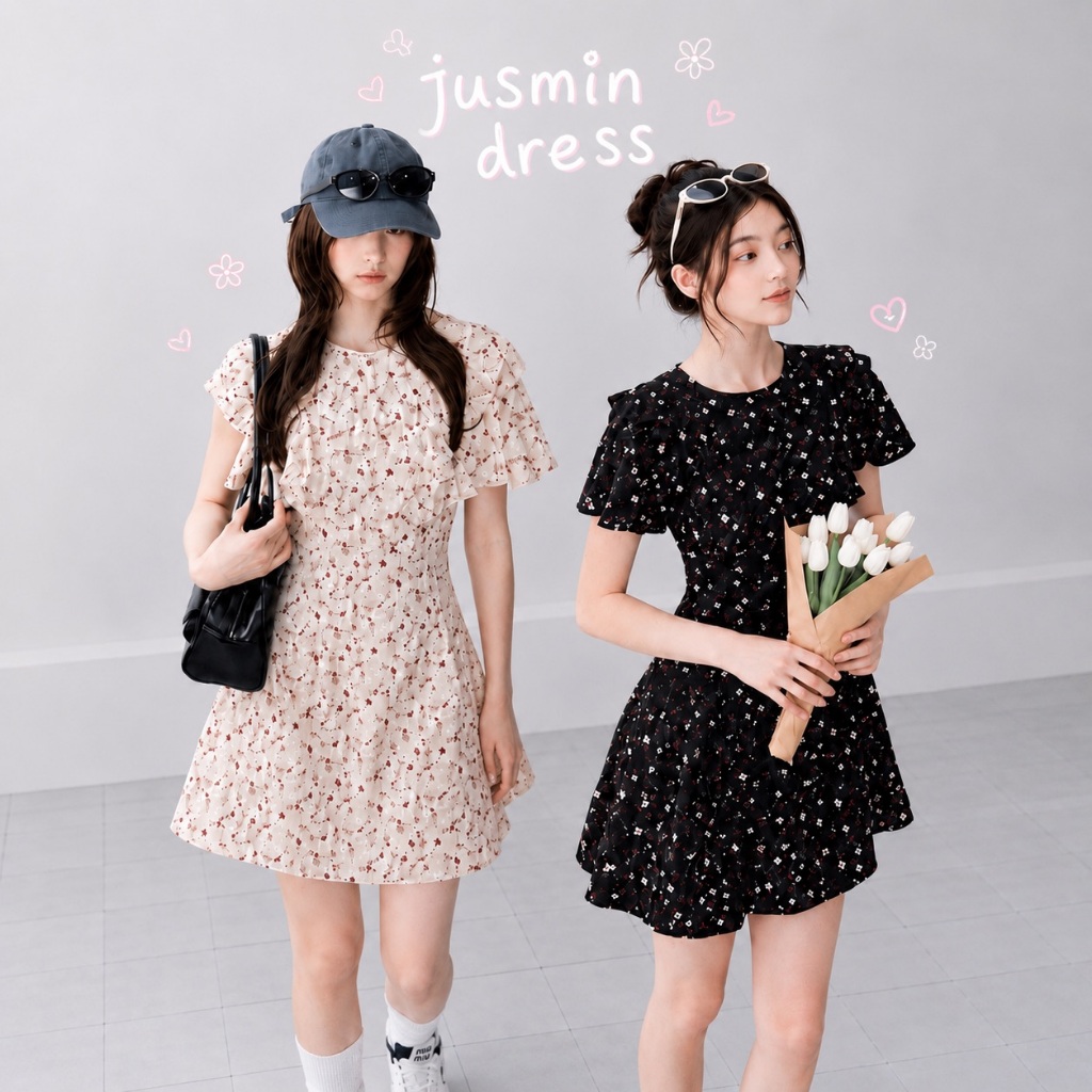 New Color LABELLE รุ่น Jusmin  Dress เดรสสั้น ซับใน