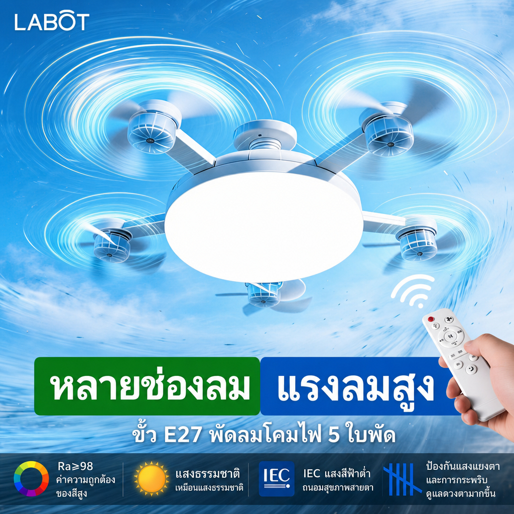 🔉🔉ใหม่นอร์ดิกพัดลมที่เรียบง่ายโคมไฟ E27 เกลียวปากพัดลมโคมระย้าเงียบการควบคุมระยะไกลพัดลมเพดานป้องกันดวงตาประหยัดพลังงาน