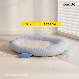 (ใหม่) Rabbit Selection Pet PANDO AQUAFISH COOL BED-BLUE แพนโด้ ที่นอนเย็นสำหรับสัตว์เลี้ยง รุ่น AquaFish
