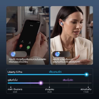 [NEW] ANKER Soundcore Liberty 5 Pro หูฟังบลูทูธ รองรับแปลภาษา AI ANC 4.0 ตัดเสียงรบกวน Earbuds หูฟัง Thus™ AI Chip D1203