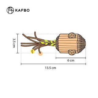KAFBO Cardboard Cat Toy ของเล่นแมว ทำจากกระดาษลูกฟูก มีให้เลือก 4 ลาย
