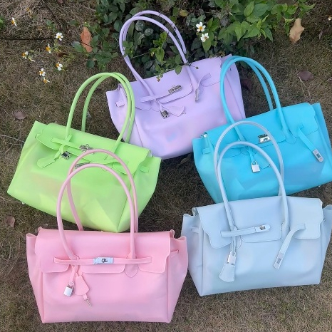 พร้อมส่งจากไทย กระเป๋าเจลลี่ Jelly Firkin สีสันสดใสน่ารัก