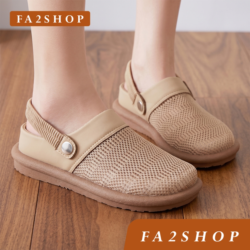 FA2SHOP รุ่น F264 รองเท้ารัดส้น งานผ้าตาข่ายระบายอากาศได้ดี