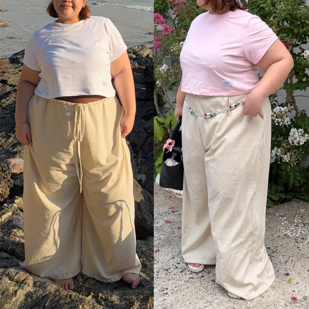 Linen pants กางเกงขายาวลินิน | Preeyaaa