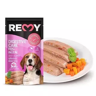 ( ยกโหล 12 ) ซอง REMY Dog เรมี่ สุนัข อาหารเปียกสำหรับสุนัขทุกสายพันธุ์ ขนาด110g