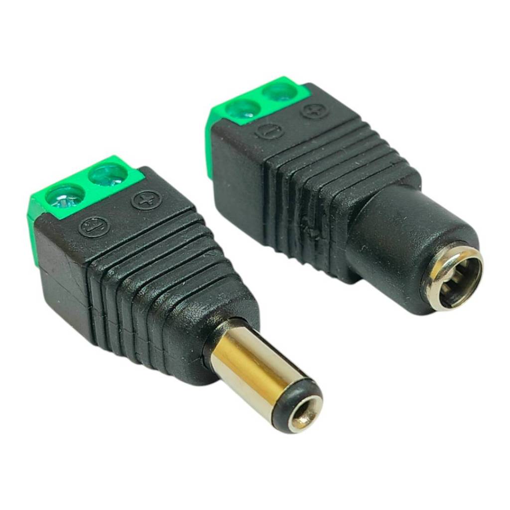 แจ็ค DC ผู้ เมีย ,แจ็คกล้องวงจรปิด ขนาด 5.5x2.1mm
