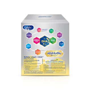Enfalac Smart+1 เอนฟาแล็ค สมาร์ทพลัส นมผง สูตร 1 รสจืด ขนาด 1800 กรัม (บรรจุ 600 กรัม จำนวน 3 ซอง)