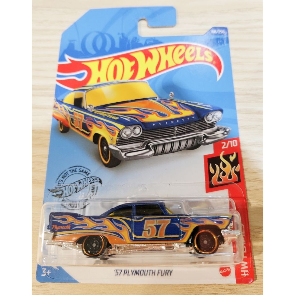 hotwheels ฮอตวีล 57 plymouth fury 1:64
