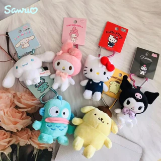 ส่งจากไทย💕Sanrio ซานริโอ้ พวงกุญแจ จี้ตุ๊กตาปุ่มรัก ขนาดเล็ก พวงกุญแจห้อยกระเป๋า น่ารัก เหมาะเป็นของขวัญและตกแต่งกระเป๋า