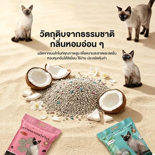 ทรายแมวเบนโทไนท์ Crunchies 28L/20KG สูตรเกาหลี กำจัดกลิ่นแรง จับตัวเร็ว กลิ่นมะพร้าว/มะลิ คุณภาพดี